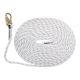 40FT rope lifeline w/1 locking snap hook & 1 loop  5/8IN pol