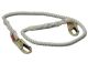 9FT rope lanyard w/2 locking snap hooks  5/8IN nylon