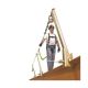 45ft Lifeline w/combo-clamp-thimble  turnbuckle  cable clamp