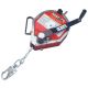 50FT galvanized wire rope (3/16IN) unit w/carabiner. ANSI Z3