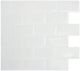 SM1020-6 6PK SUBWAY WHITE TILE