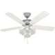 Ceiling Fan White with Light Kit Tradition 42In