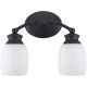 2BULB ORB WALL FIXTURE