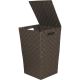 748115-BR BROWN LAUNDRY HAMPER