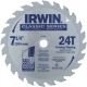 Circular Saw Blade 7-1/4in 24T Irwin 15130LA