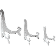 CLEAR PLATE STAND