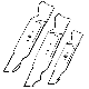 037049919383 46IN DECK MTD 3 BLADE SET
