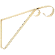 9IN PLANT BRACKET BRASS