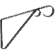 9IN PLANT BRACKET BLACK