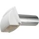 4in White Plastic Dryer Vent Hood