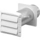 4INWHT LOUVERED VENT HOOD
