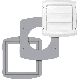 4in White Plastic Replace Vent Cap & Gasket Kit