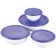 Sterilite 8PC Covered Bowl Set 0747