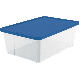 Homz 12 Qt. Clear Storage Tote 3212CLBL.08