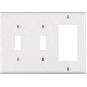 WHT 2T ROCKER WALLPLATE
