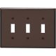 BRN 3-TOGGLE WALL PLATE