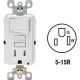 C22-GFSW1-00W WH TAMPER GFCI SWITCH