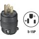 BLK CORD PLUG