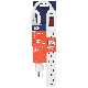 6 Outlet Power Strip 2ft Cord Woods 41366