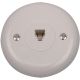 WHT ROUND PHONE JACK TP248WHR