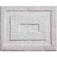 WHITE BATH RUG 21X17 ID