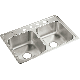7IN SS DOUBLE BOWL SINK