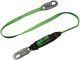 6FT plastic coated web lanyard w/2 locking snap hooks
