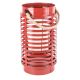 GL28994RD 12IN RED METAL LANTERN
