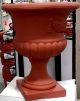 ISL Planter Deco Fluted Garden Urn 22" Terra Cotta
