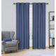 Curtain Textured Blackout Panel 38x84in Blue Indigo