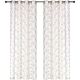 Curtain Gloria Floral Sheer Panel 54x84in Yellow