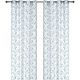 Curtain Gloria Floral Sheer Panel 54x84in Teal