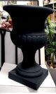 ISL Planter Deco Fluted Garden Urn 22" Midnight