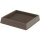 3X3INSQ BROWN RUBBER CUP