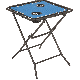 ZD-1022-R BLUE FOLDING SIDE TABLE