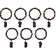 244701-213 1IN 7CT LG BRNZ CLIP RING