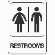 5X7 RESTROOMS SIGN