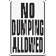 12X18 NO DUMP HWY SIGN