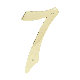 4IN SOLID BRASS NUMBER 7