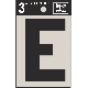 3IN BLK VINYL LETTER E