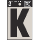 3IN BLK VINYL LETTER K