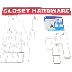 DIBCLSTKIT CLOSET HDWE POP KIT
