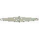  4 In. Zinc Light Strap Hinge