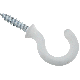 CUP HOOK  WHITE VNYL 3/4IN N259-184