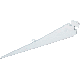 WHITE 12IN ANGLED BRACKET