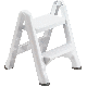 2Step Stool Folding 4209 White Rubbermaid