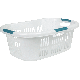 WHITE LAUNDRY BASKET