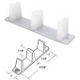 Universal Door Floor Guide 2Pc
