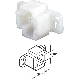 WHT NYLON TRACK BRACKET