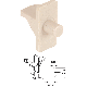BEIGE SHELF SUPPORT